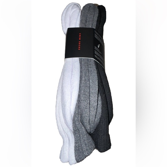 Spyder Crew Socks 5 Pair Men 6-12 White Black Gray Green Mixed Logo Cushion Ski - Picture 9 of 11